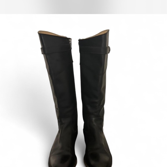 Frye Shoes - Frye Black Knee-High Leather Boots